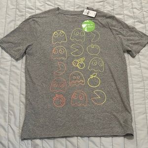 🧡NWT - Gap Kids Gray Glow in the Dark Pac Man Tee - XL